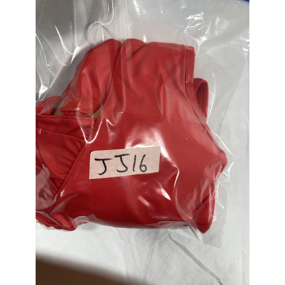 Athleta Side Ruched Racerback Tank Top, Built In Bra, Red Women's Size 38B Gym - Picture 16 of 16